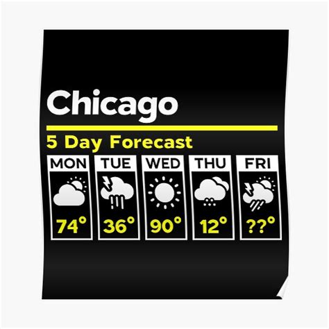 Chicago five day forecast - Find the most current and reliable 7 day weather forecasts, storm alerts, reports and information for [city] with The Weather Network.